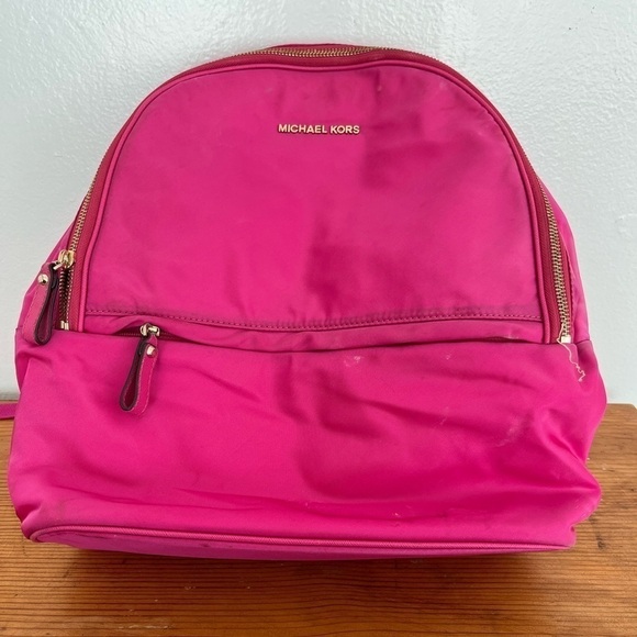 Hot Pink Michael Kors Backpack - Picture 1 of 7